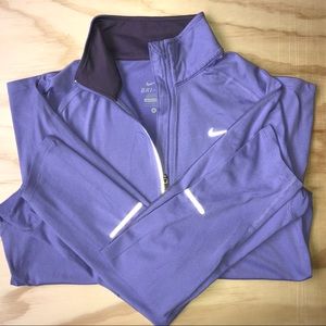 Nike quarter zip, lavender, size S